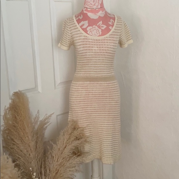 Anthropologie Sparrow Cream Knit Dress S - Picture 4 of 7